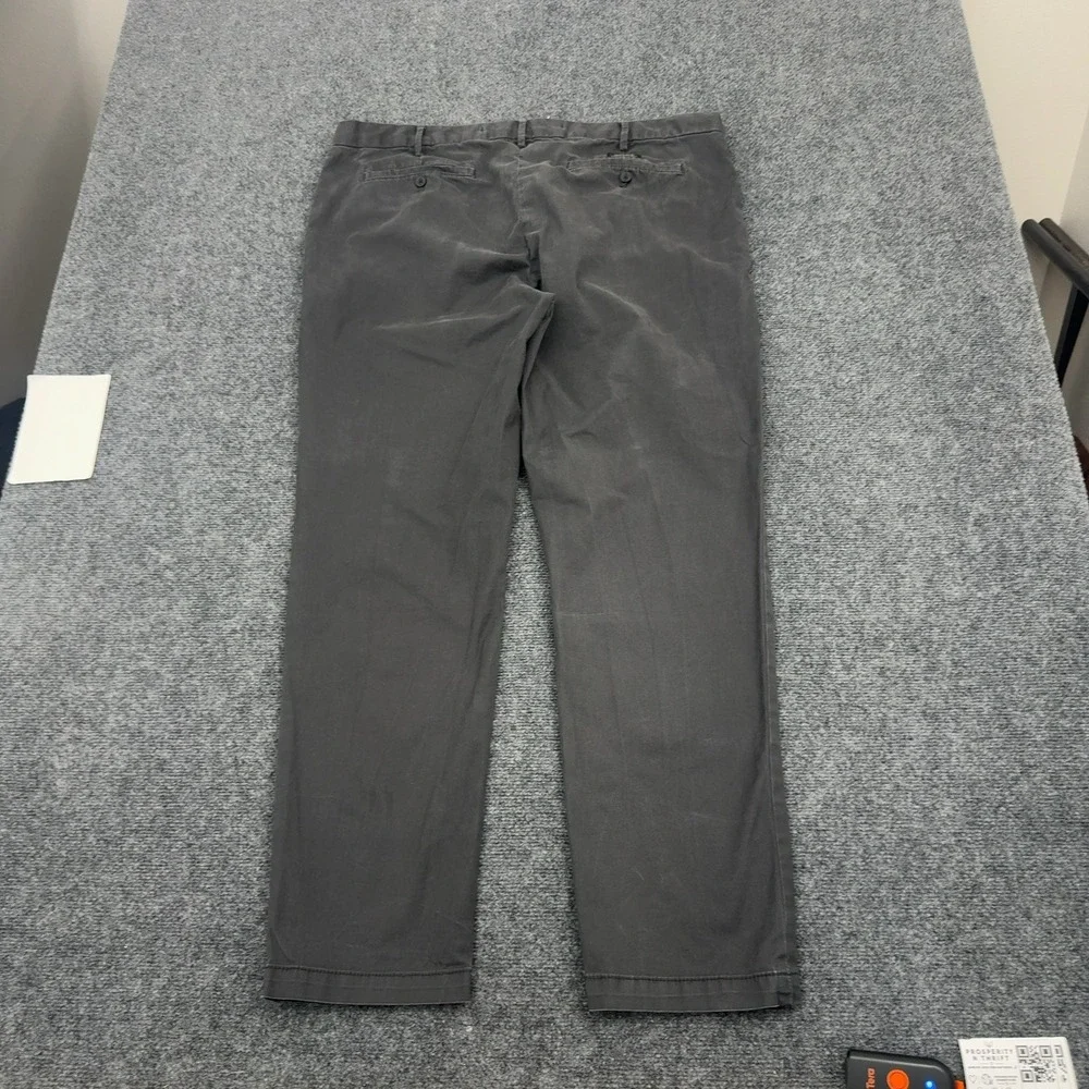 Banana Republic Chino Pants Mens 40x32 Gray Cotton Spandex Slim Fit Casual Style